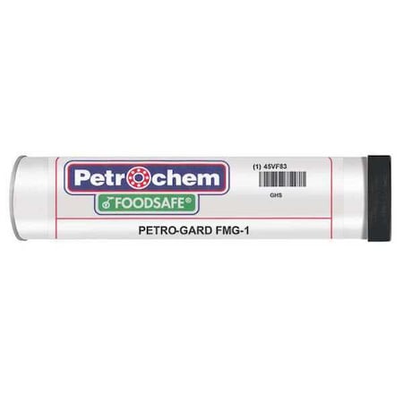 Petrochem PETRO-GARD FMG-1 - Multipurpose Grease, 14 oz, Cartridge, Semi-Synthetic Base, 298 Degrees F Max Op Temp, White, Petro-Gard FMG-1 Series