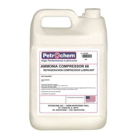 Petrochem AMMONIA COMPRESSOR 68-001 - Compressor Oil, 1 gal, Jug, 20 SAE Grade