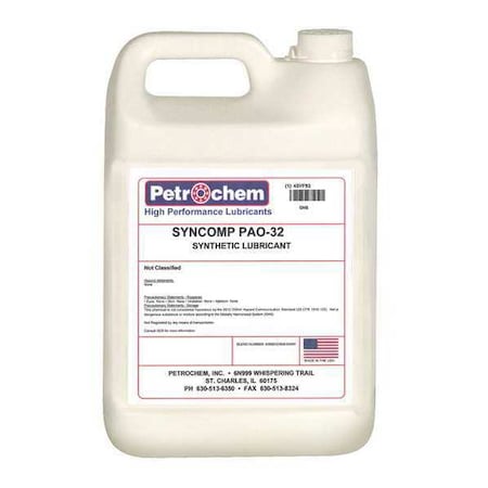 Petrochem SYNCOMP PAO-32-001 - Compressor Oil, 1gal, Jug, Polyalphaolefin