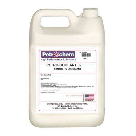 Petrochem PETRO-COOLANT 32-001 - Compressor Oil,1 gal.,Jug,Synthetic Oil