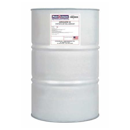 Petrochem AIRGUARD 32-055 - Lubricant, 55 gal, Drum, Synthetic Oil Base, 450 Degrees F Max Op Temp, Clear