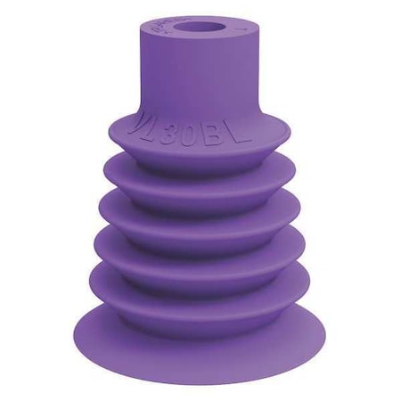 Piab VL30BL - Suction Cup,Purple,30mm Dia.,37mm H,PK5