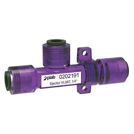 Piab VL06T, 1/4" - Vacuum Ejector,Inline,31.5mm H,1/4 in.