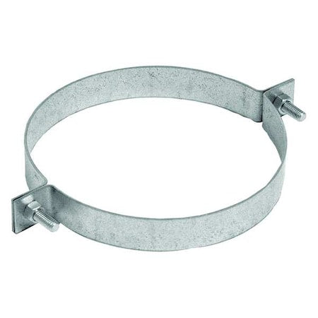 Nordfab 8010004255 - Pipe Hanger, 4 in Duct Dia, Galvanized Steel, 14 GA, 4 in W x 6" L x