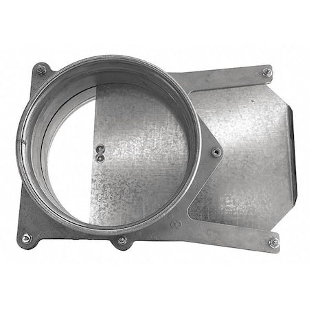 Nordfab 8010002212 - Round Blast Gate, Stainless Steel, 20 GA, 16 in W, 5 in L