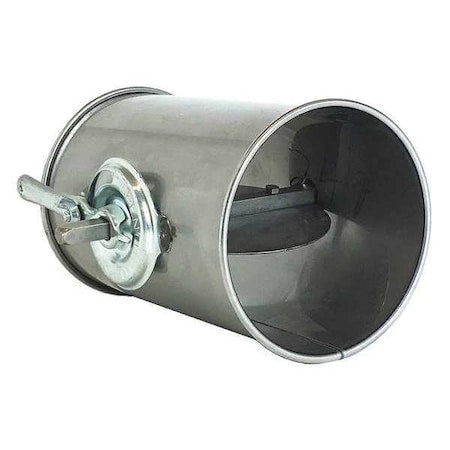 Nordfab 8010005223 - Round Butterfly Dampers, 14 in Duct Dia, 304 Stainless Steel, 20 ga GA, 14 in W, 17" L, 14 in H