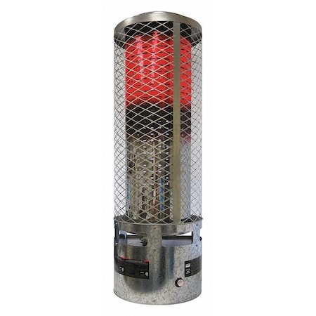 Dyna-Glo RA250NGDGD - Portable Gas Floor Heater, Natural Gas, Continuous Spark, 14 11/16 in Wx 14 11/16 in L