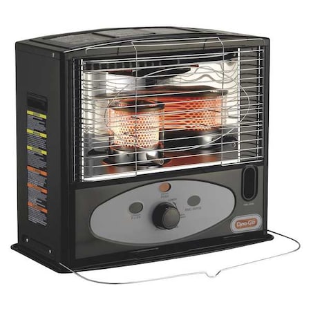 Dyna-Glo RMC-55R7B - Portable Kerosene Radiant Floor Heater, 10,000 Btu H, Kerosene, 500 sq ft Heat Area 0.7 gal
