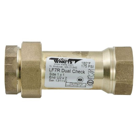 Watts 1 LF7 U2-2 - 1" FNPT Bronze Dual Check Valve