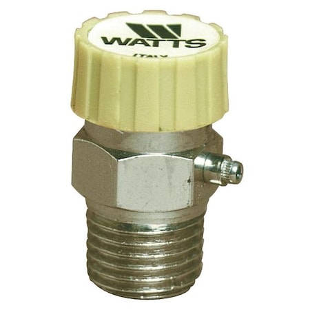 Watts HAV- 1/8 - Automatic Vent For Hot Water,1/8 In,Brass