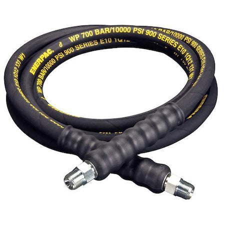 Enerpac H9310 - H9310, 10 ft., Heavy-duty Rubber High Pressure Hydraulic Hose, .38 in. Internal Diameter