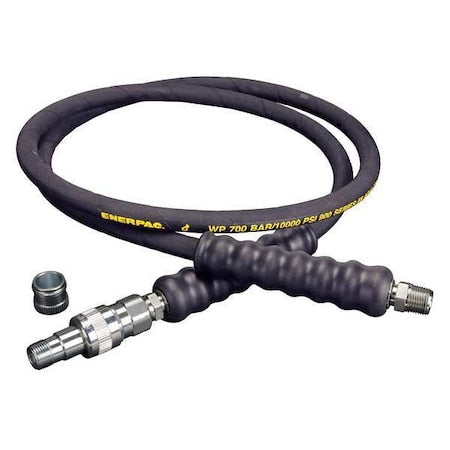 Enerpac HA9206B - HA9206 B, 6 ft., Heavy-duty Rubber High Pressure Hydraulic Hose, .25 in. Internal Diameter