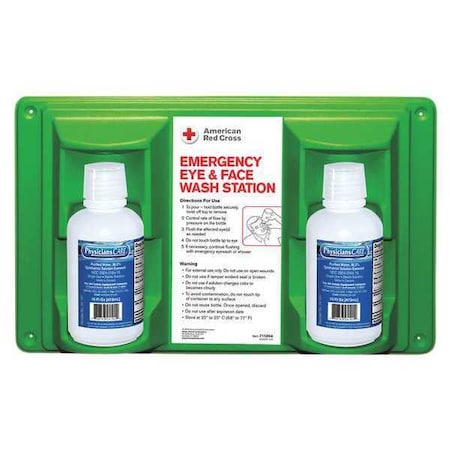 First Aid Only 711004 - Eye Wash Station,2-16 oz. Bottles
