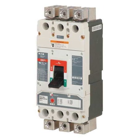 Eaton HMCPL600N6G - Molded Case Circuit Breaker, HMCP Series, 600 A, 3 Pole, 600 V AC, 65k A at 600 V AC