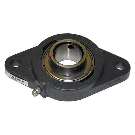 Timken SCJT 1/2 - 2 Holes, Rhombus Housing, Flange Mount Bearing, Radial Ball, 1/2 in Dia, Cast Iron, Set Screw