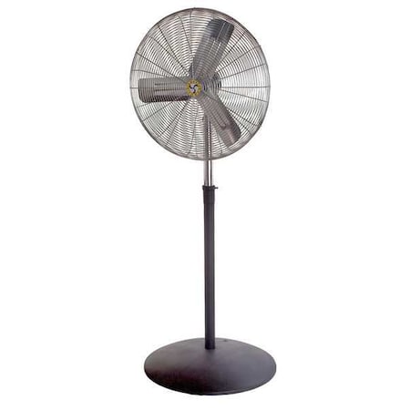 Airmaster Fan 71584 - Light Duty Industrial Fan, Pedestal Mount, 24 in Blade Dia, 115 V, 2,460/3,460/4,400 cfm