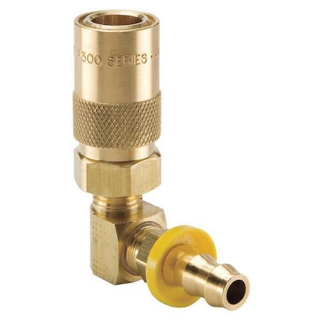 Parker PC516-BP - Hydraulic Quick Connect Hose Coupling, Brass Body, Sleeve Lock, Moldmate Series