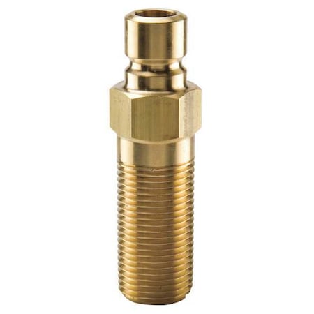 Parker PN353-25 - Hydraulic Quick Connect Hose Coupling, Brass Body, Sleeve Lock, 3/8"-18 Thread Size, Moldmate Series