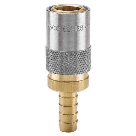 Parker PC204AV - Hydraulic Quick Connect Hose Coupling, Brass Body, Sleeve Lock, Moldmate Series