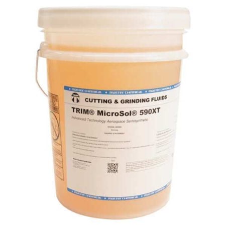 Trim MS590XT-5G - Coolant, Micro Sol 590 XT, Semisynthetic, 5 gal, Pail, Amber