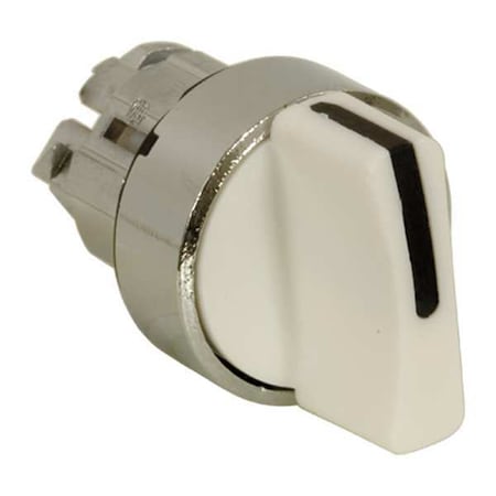 Schneider Electric ZB4BD201 - Short Handle Selector Switch,Wht,2 Pos,22mm