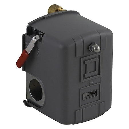 Telemecanique Sensors 9013FHG39J52M1X - Pressure Switch, Standard, DPST, 1 Ports, 1/4" MNPT, 70 to 150 psi Range, Polypropylene