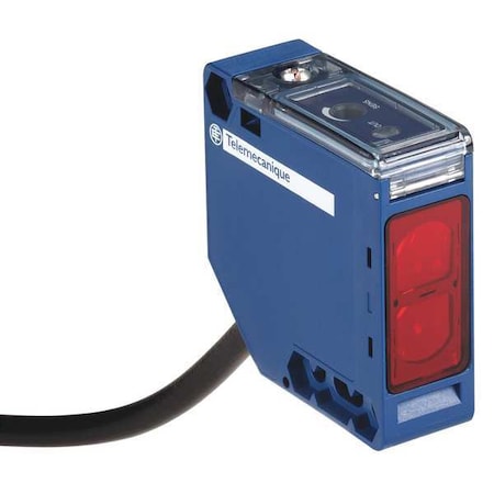 Telemecanique Sensors XUK2ARCNL2R - Through-Beam Photoelectric Sensor Receiver, Bare Wire, Right Angle, Rectangular, Selectable Light On/Dark On, Relay NO/NC