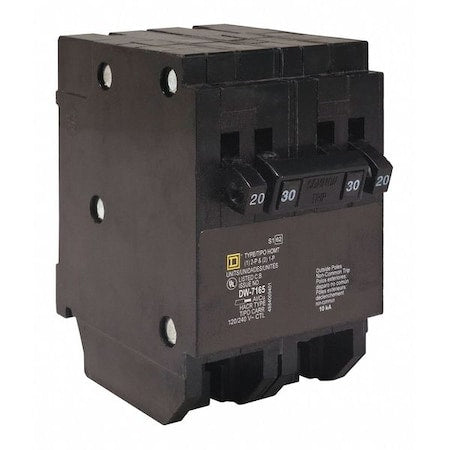 Square D HOMT2020225 - Miniature Circuit Breaker, HOMELINE Series, 20 A, 2x1, 1x2 Pole, 120/240 V AC, 10k A at 120/240 V AC