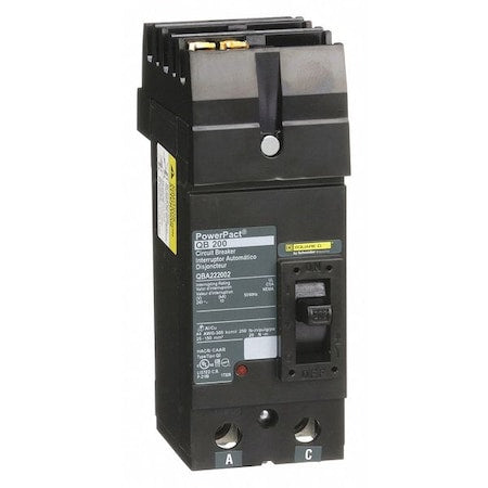 Square D QBA222002 - Molded Case Circuit Breaker, POWERPACT Q Series, 200 A, 2 Pole, 240 V AC, 10k A at 240 V AC