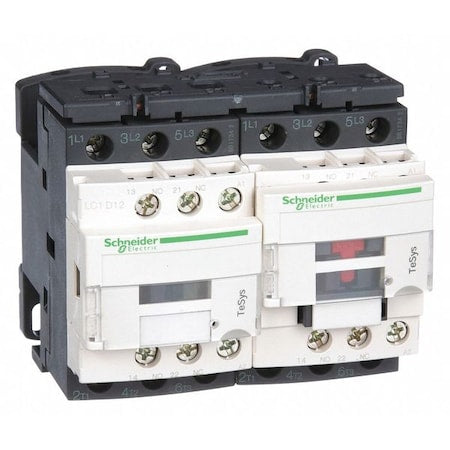 Schneider Electric LC2D12G7 - IEC Magnetic Contactor, 1 NC/1 NO, 120 V AC, 3 P, Reversing, Screw Clamp