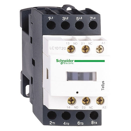 Schneider Electric LC1DT25U7 - IEC Magnetic Contactor, 1 NC/1 NO, 240 V AC, 4 P, Non-Reversing, Screw Clamp