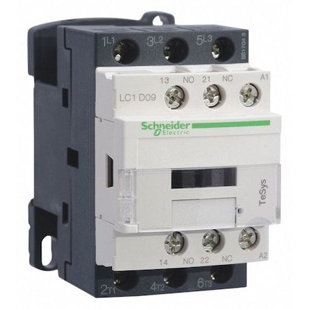 Schneider Electric LC1D12F7 - IEC Magnetic Contactor, 1 NC/1 NO, 110 V AC, 3 P, Non-Reversing, Screw Clamp