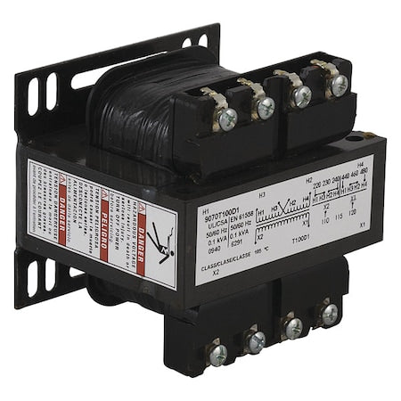 Square D 9070T100D12 - Control Transformer, 100 VA, Not Rated, 240 V, 380 V