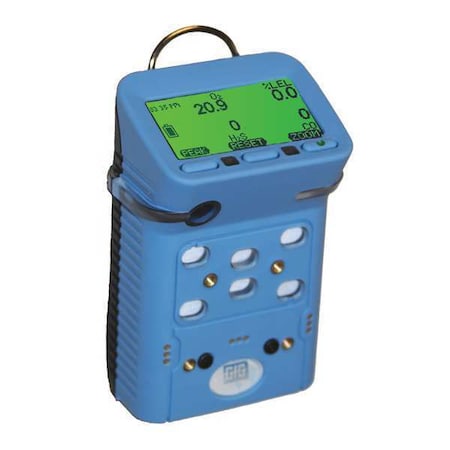 Gfg G460-1D03200020 - Multi-Gas Detector, IP67, Audible, Vibrating, Visual, LCD, 170 hr Battery Life