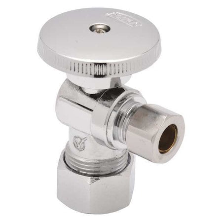 Zurn Z8804-XL-Q-PC - Water Supply Stop,Brass,1/4-Turn,1/2"