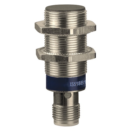 Telemecanique Sensors XS518B1DAM12 - Cylindrical, Inductive Proximity Sensor, 24 mm Dia., Brass, M12, 2 Wires, Shielded