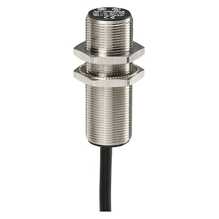 Telemecanique Sensors XS518BLNAL2 - Cylindrical, Inductive Proximity Sensor, Brass, 2 m, Bare Wire, 3 Wires, Shielded