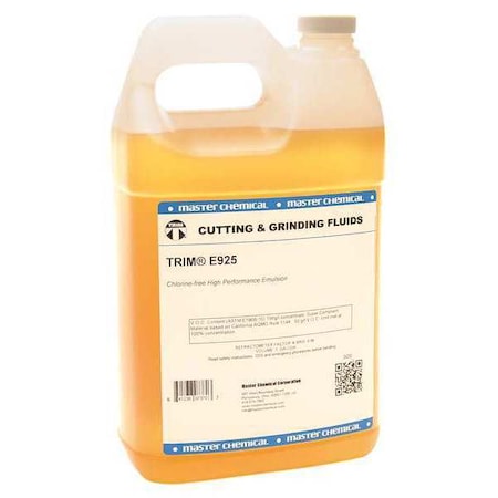 Trim E925-1G - Coolant, E925, Soluble Oil, 1 gal, Jug, Yellow to Amber