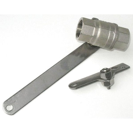 Speakman SE-911 - Ball Valve, Stay Open, 1 in NPT Female, Brass and Plastic, Pull Rod Handle