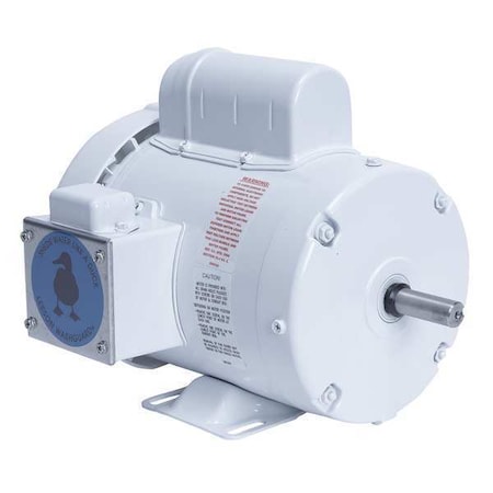 Leeson 112626.00 - Washdown Motor,1hp,1725 RPM,56,115/230 VAC