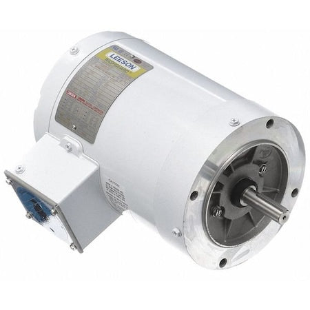 Leeson 113023.00 - Washdown Motor,1hp,3450 RPM,56 C,230/460 VAC