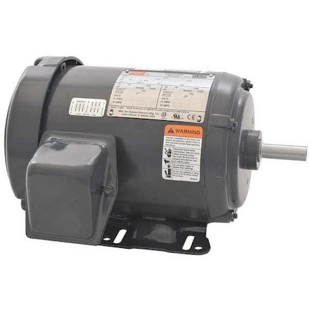 Dayton 48ZJ85 - Three-Phase General Purpose Motor, 1 HP, 56 H Frame, 208-230/460 V AC Voltage, 1,155 Nameplate RPM