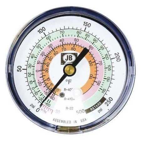 Jb Industries M2-820L - Gauge,Blue LED,For R-22, R-404 A, R-410 A