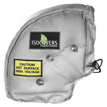 Unitherm IE0890 - 8" x 8" L Fiberglass 90 Deg Elbow Pipe Jacket 3" Wall