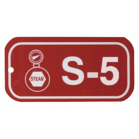 Brady 105653 - Lockout Tag, None/ No Header, Polypropylene, 3 in Width, 1 1/2 in Height, Write On Surface: No ,5 PK