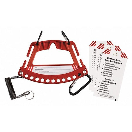 Brady 148866 - Lockout Station,5-1/4" H x 7-3/4" W