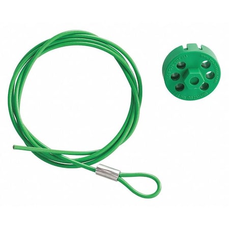 Brady 122255 - Cable Lockout,Green,5 ft. L Cable