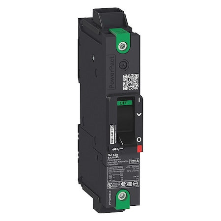 Square D BGL16030 - Molded Case Circuit Breaker, POWERPACT B Series, 30 A, 1 Pole, 347/600 V AC, 65k A at 240 V AC, B Curve