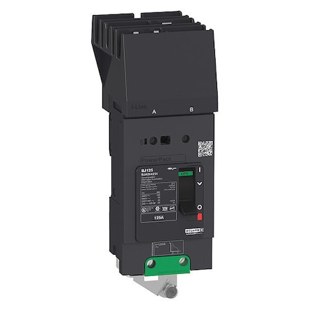 Square D BJA260151 - Molded Case Circuit Breaker, POWERPACT B Series, 15 A, 2 Pole, 347/600 V AC, 100k A at 240 V AC