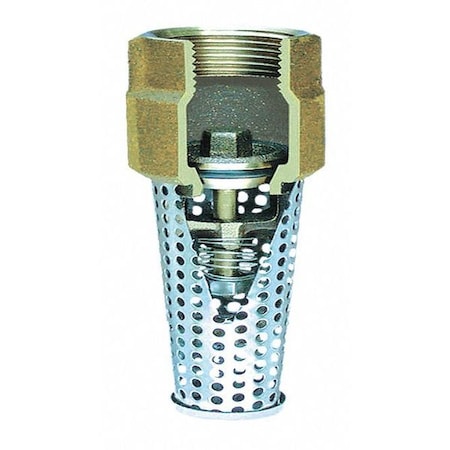 Simmons 457SB - Foot Valve,2" Size,NPT,3-1/2" L,3-1/2" W